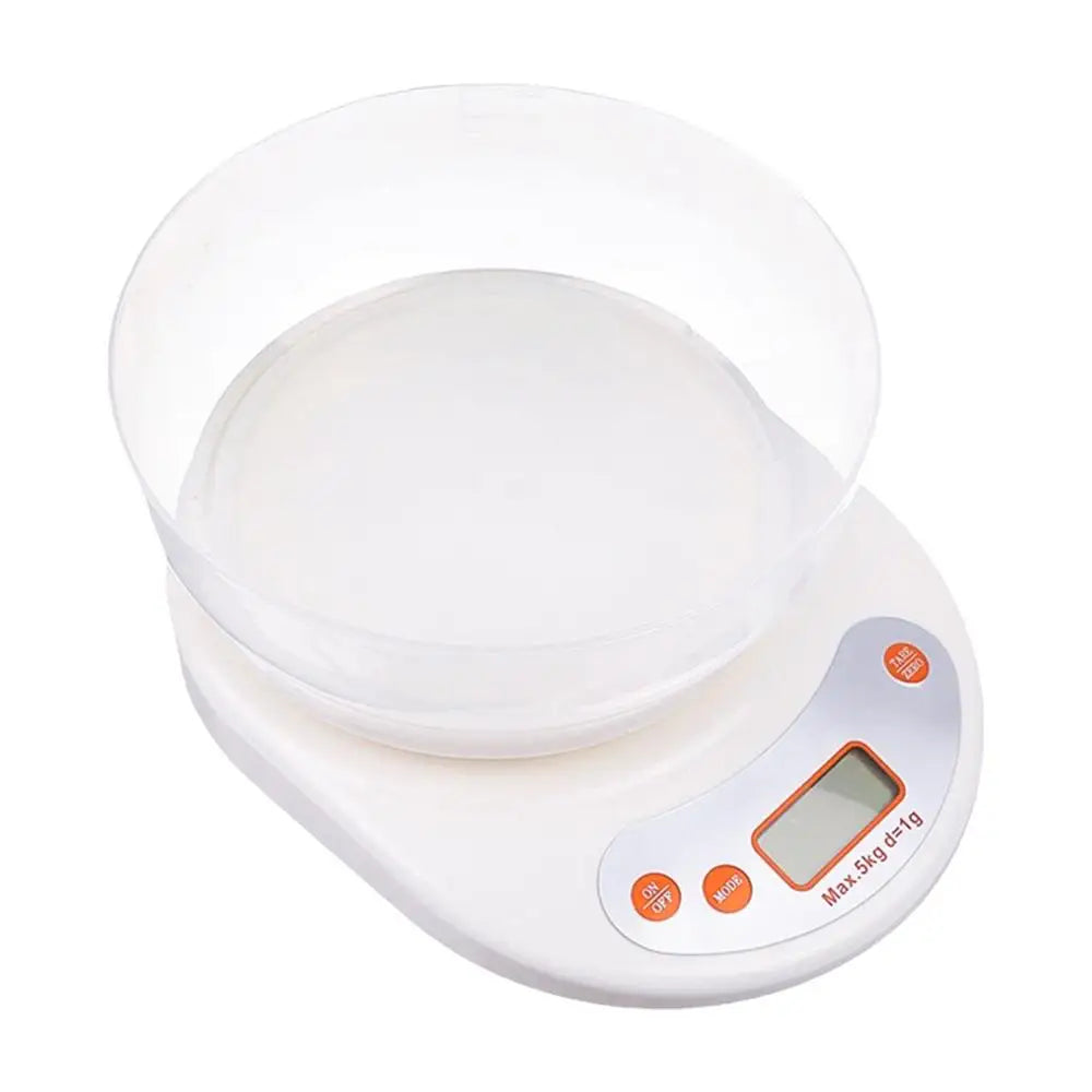 Digital Kitchen Food Scale with Removable Bowl for Baking & Cooking