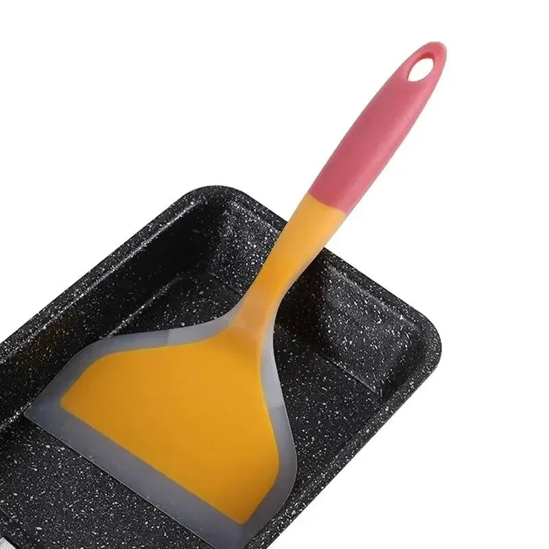 1 Piece Silicone Kitchen Utensil Spatula, Meat, Egg, Pizza Scraper, Random