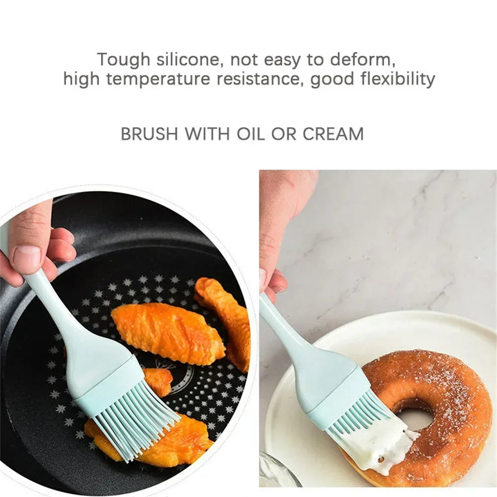 3PCS Silicone Spatula Set for Baking, Mixing, Butter & Oil Brush