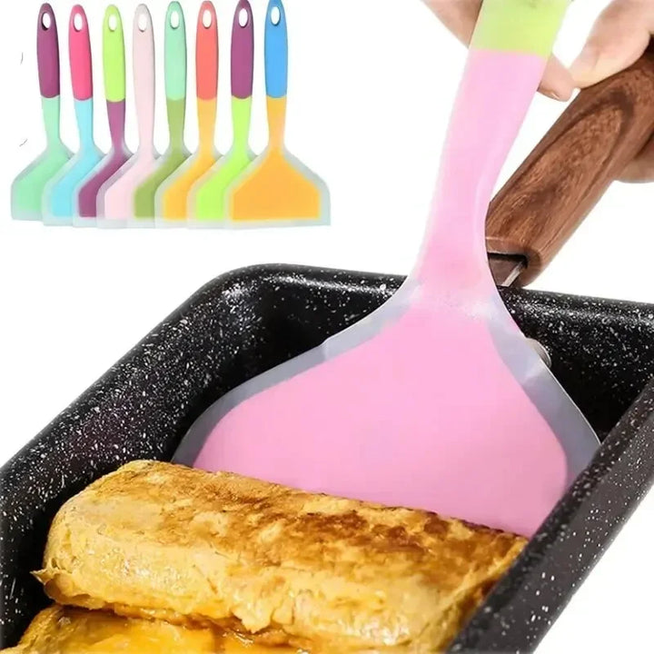1 Piece Silicone Kitchen Utensil Spatula, Meat, Egg, Pizza Scraper, Random