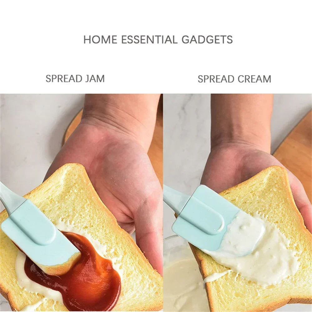 3PCS Silicone Spatula Set for Baking, Mixing, Butter & Oil Brush