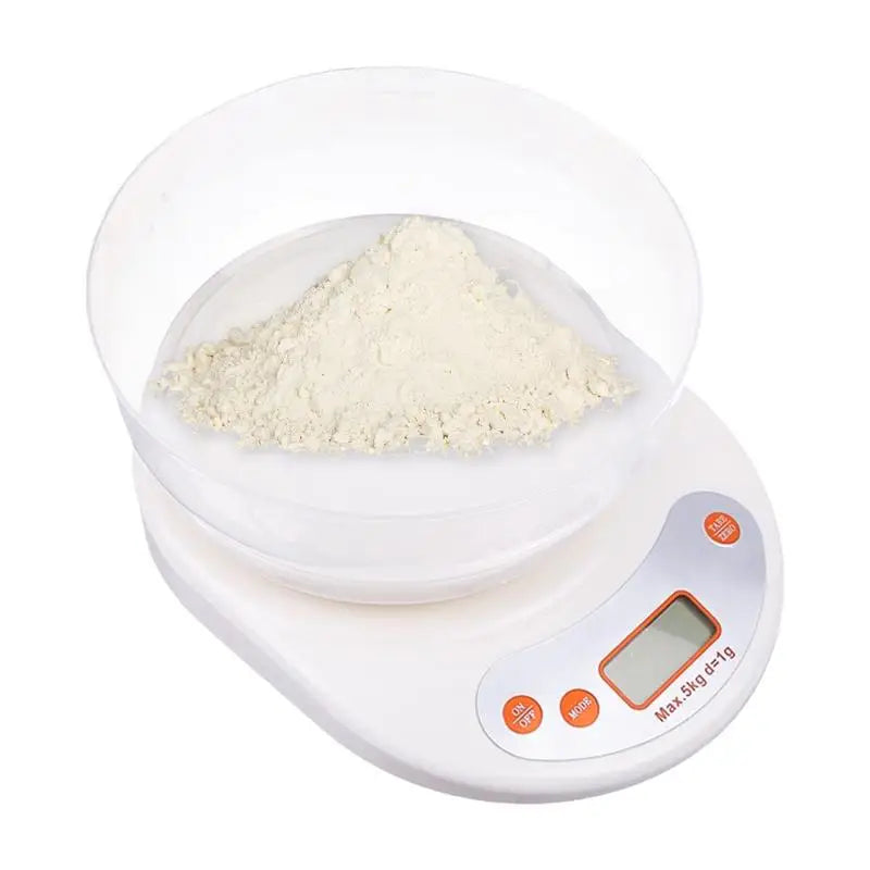 Digital Kitchen Food Scale with Removable Bowl for Baking & Cooking