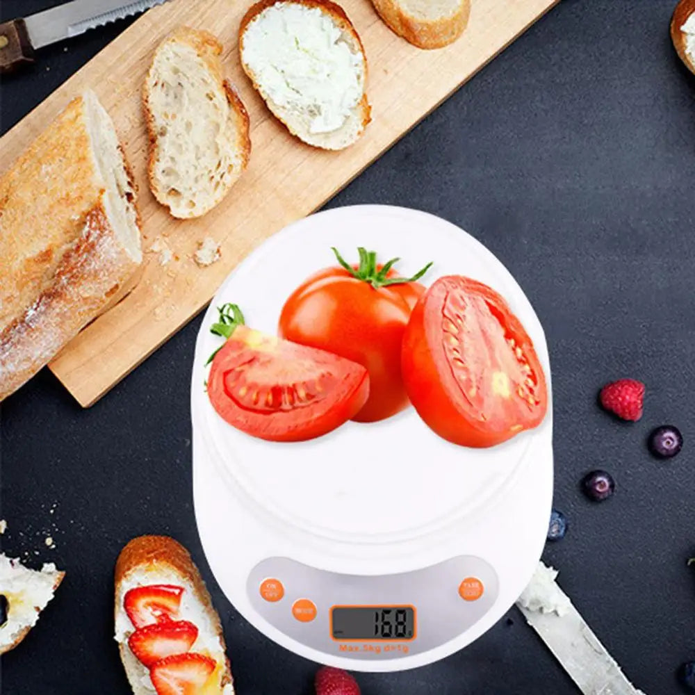 Digital Kitchen Food Scale with Removable Bowl for Baking & Cooking