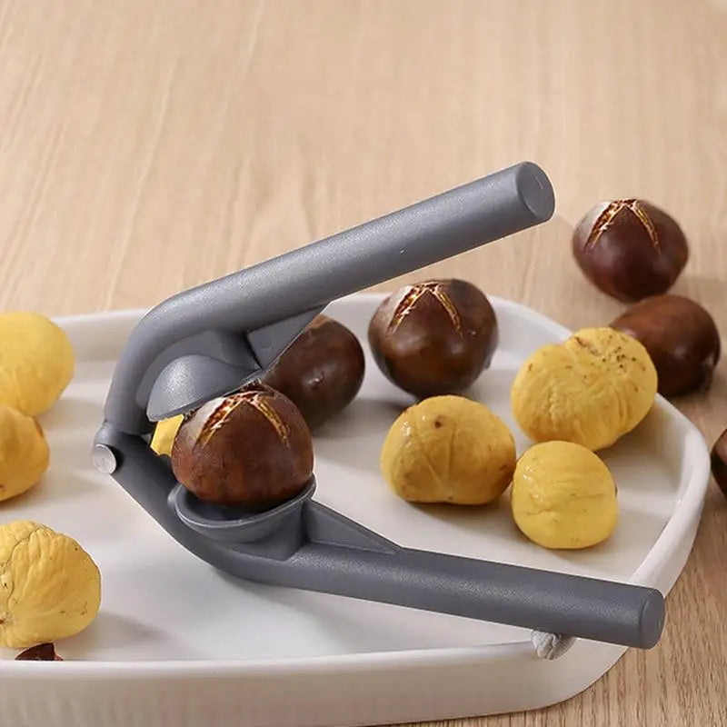 2-in-1 Chestnut & Walnut Cracker, Quick Nut Opener Sheller Kitchen Tool