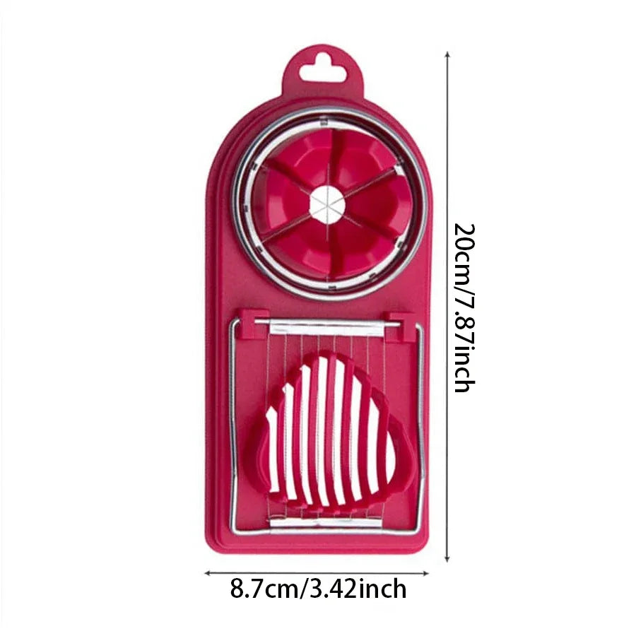 2-in-1 Egg Cutter with PP Base & Stainless Steel Wire – High-Quality Kitchen Tool